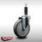 Service Caster 5'' SS Gray Poly Wheel Swivel 1'' Expanding Stem Caster SCC-SSEX20S514-PPUB-1 - alternate 3